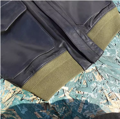 △ヴィンテージ復刻 植物タンニン鞣しカウレザーA-2ジャケット▽S～5XL