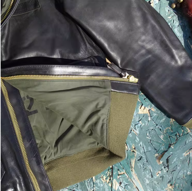 △ヴィンテージ復刻 植物タンニン鞣しカウレザーA-2ジャケット▽S～5XL
