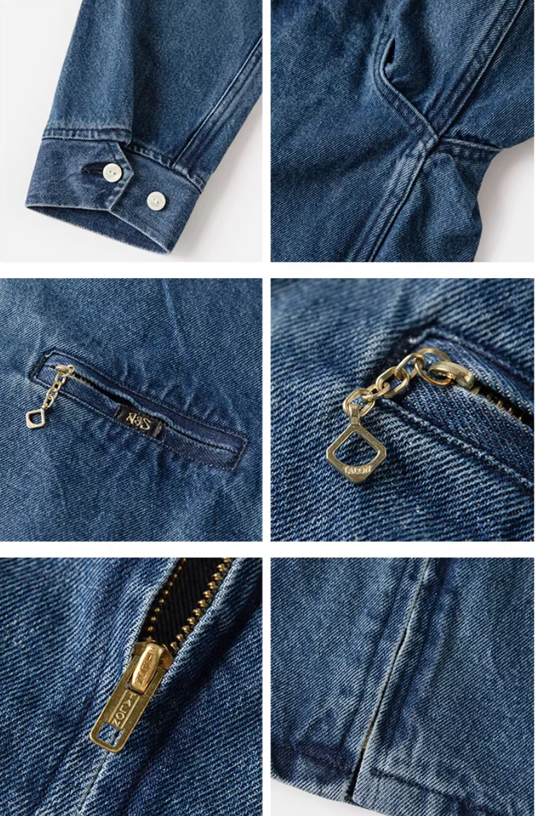 ☆ヴィンテージ70's  13OZ デニム トラックジップアップジャケット☆S～2XL