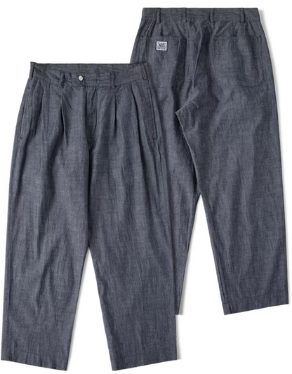 ◇ヴィンテージ復刻モデル 7OZ シャンブレー２タックパンツ◇XS～2XL
