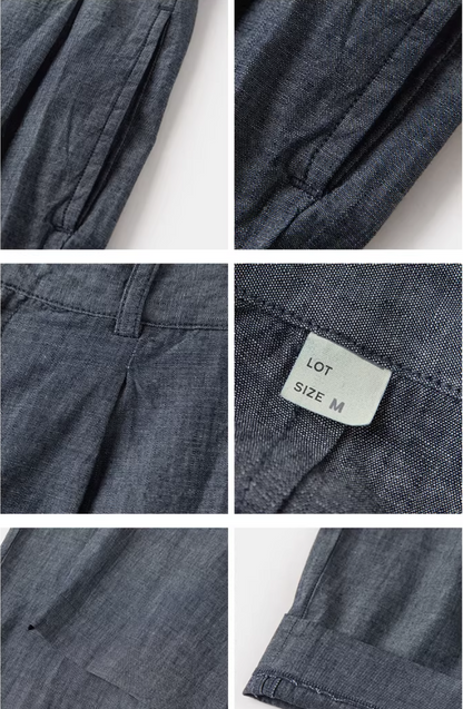 ◇ヴィンテージ復刻モデル 7OZ シャンブレー２タックパンツ◇XS～2XL