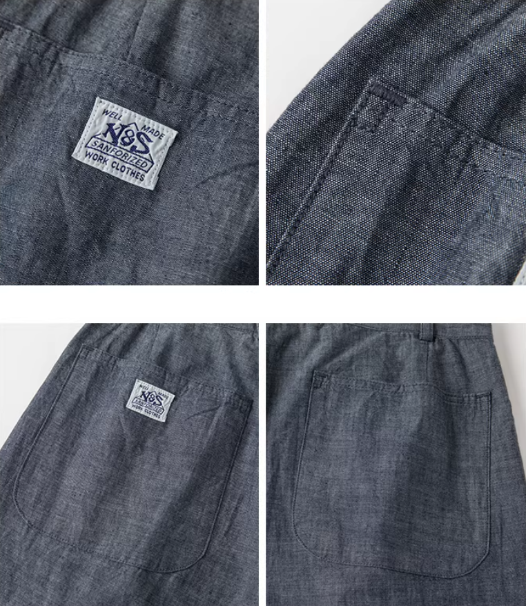◇ヴィンテージ復刻モデル 7OZ シャンブレー２タックパンツ◇XS～2XL