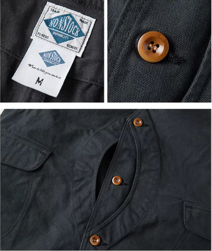 2色展開★ヴィンテージ復刻 13OZ コットン ハンティングベスト★S～2XL