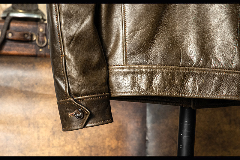 ☆1.6㎜ P37 カウレザージャケット☆S～3XL