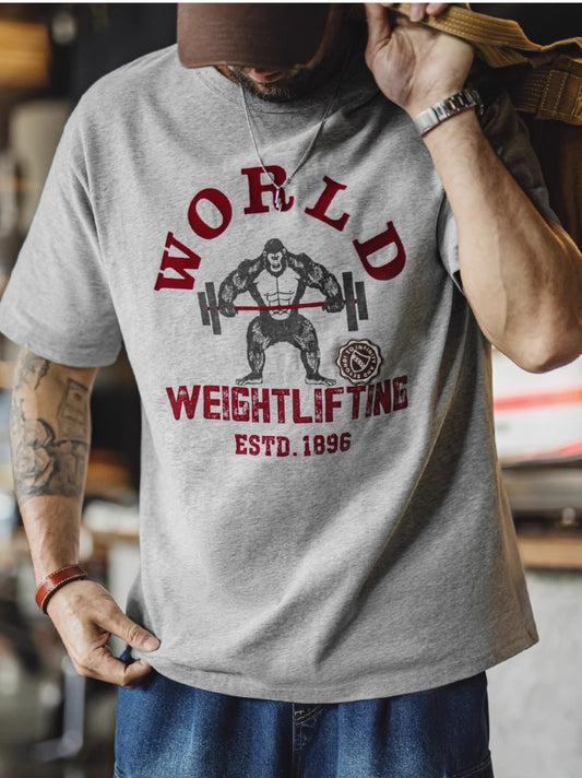 ◆WORLD WEIGHTLIFTINGゴリラ Ｔシャツ◆S～2XL