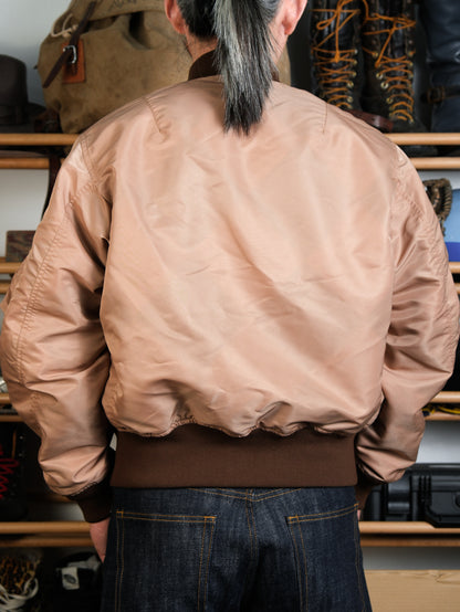 ▲リバーシブルデザイン チェッカー柄MA-1ジャケット▼S～2XL