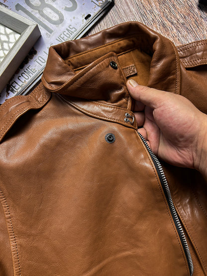 ◇◇ヴィンテージ復刻 ゴートレザーA-2ジャケット◇◇M~3XL