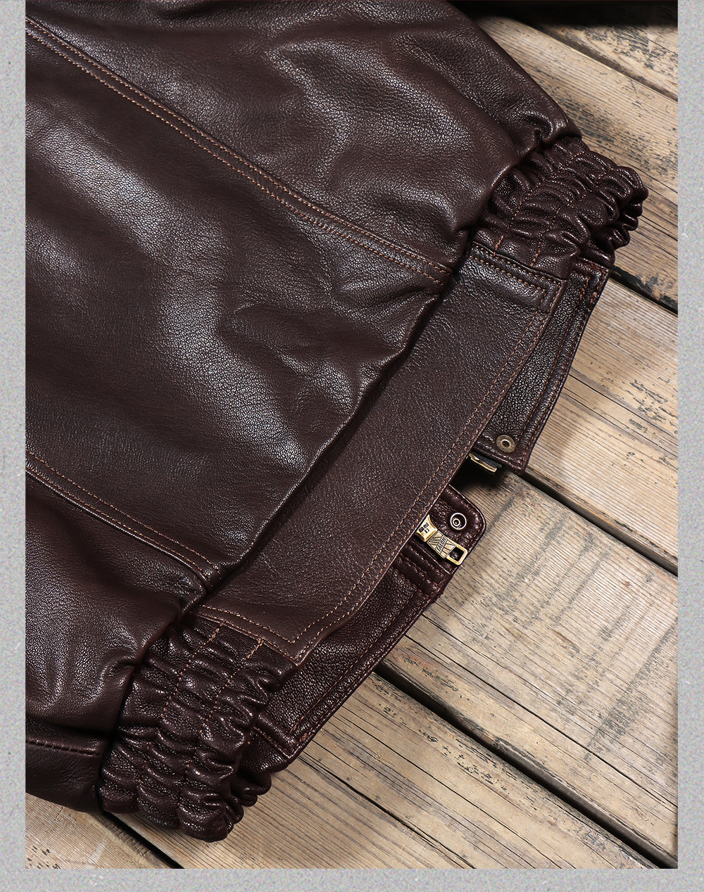 2色展開△水染ゴートレザー  ブルゾン▽ S～5XL