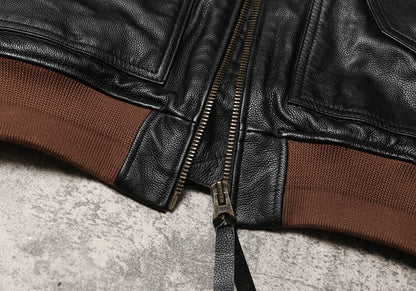 △ヴィンテージ復刻 カウレザー CWU-45/Pフライトジャケット▽S～5XL