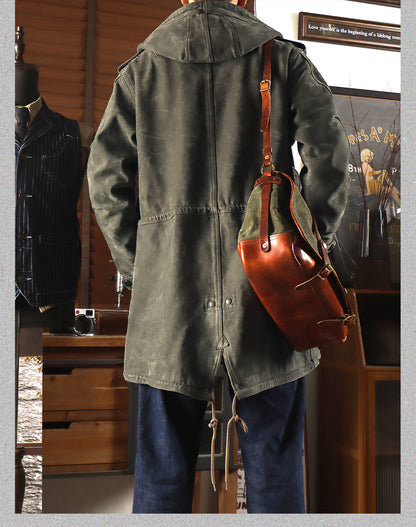 ◇ヴィンテージ復刻 ヌバックレザーM-51 フィッシュテイルコート◇