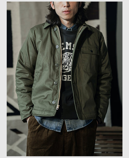 ★ヴィンテージ復刻デザイン U.S.N. A-2 DECK JACKET★S～2XL