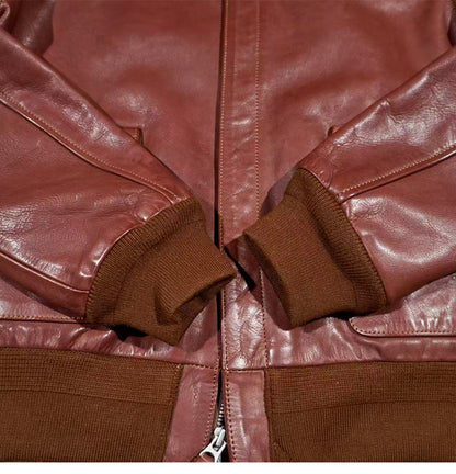 ☆ヴィンテージ復刻 植物タンニン鞣しカーフレザー A-2ジャケット☆