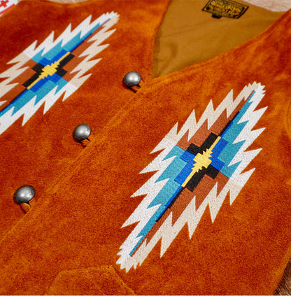 ◆スウェード レザー オルテガベスト S～4XL◆