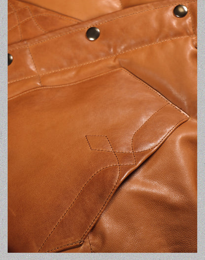 ◇シープレザーダウン ウエスタンステッチ ジャケット◇ S～5XL