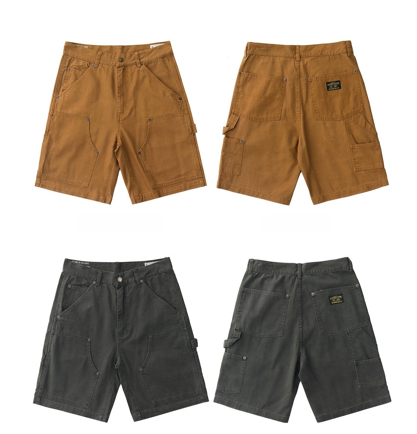 ◆ヴィンテージ復刻デザイン 12OZ LUMBERLITE きこりワークーショートパンツ◆XS～XL