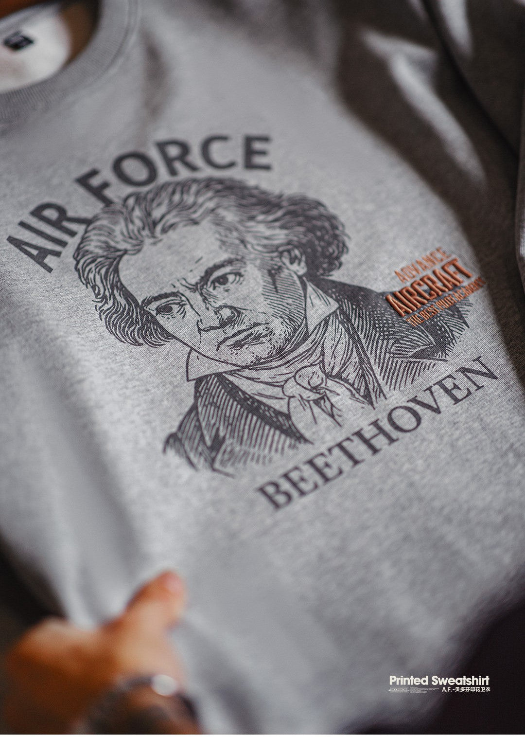 ◆ヴィンテージ モディファイ デザイン ベートーヴェンプリント スウェット◆S～2XL