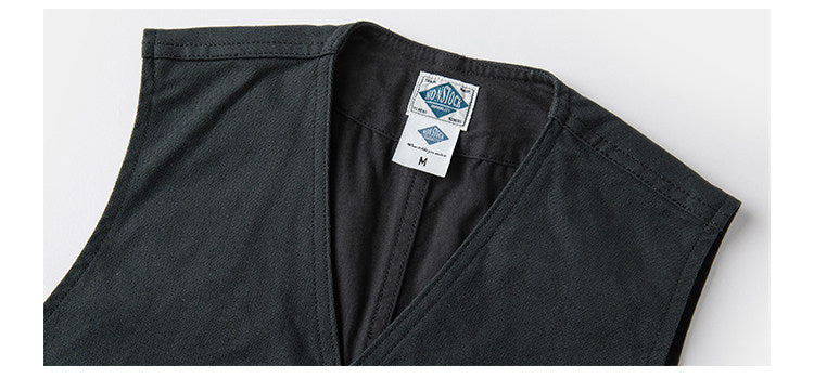 2色展開★ヴィンテージ復刻 13OZ コットン ハンティングベスト★S～2XL