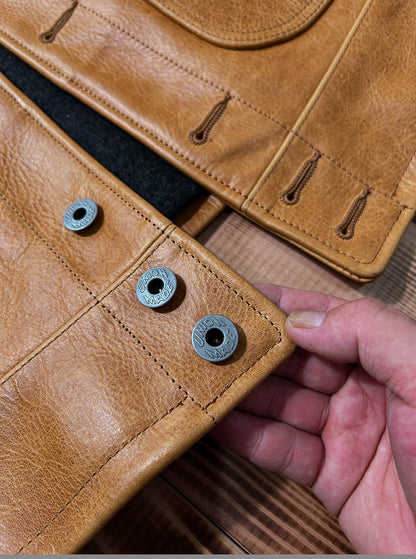 1.6mm厚✩ヴィンテージ復刻カウレザージャケット✩M～5XL