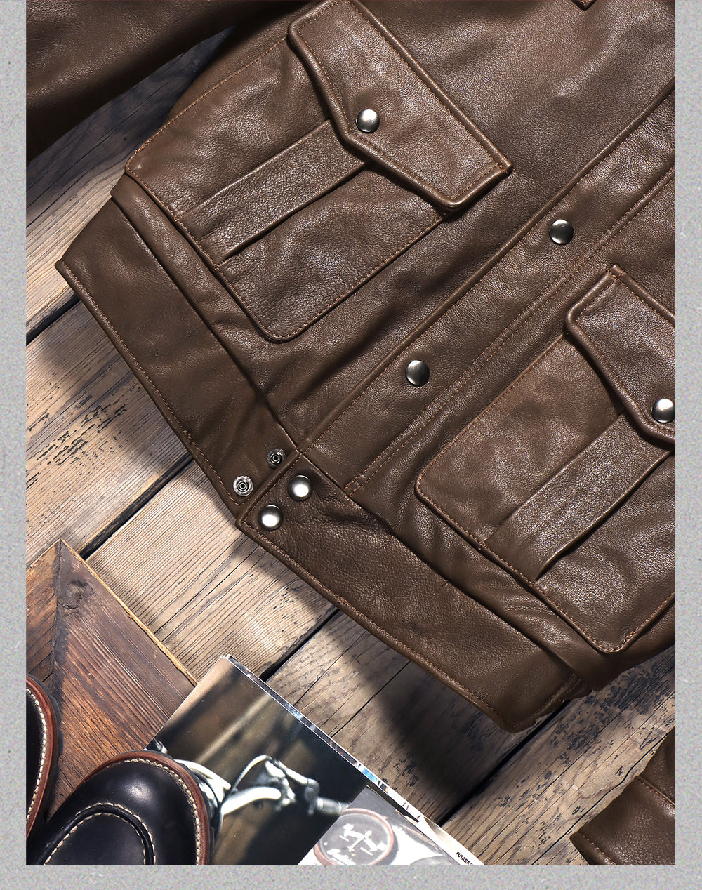 ☆ヴィンテージ復刻カリフォルニアレンジャーカーフレザージャケット☆S～5XL