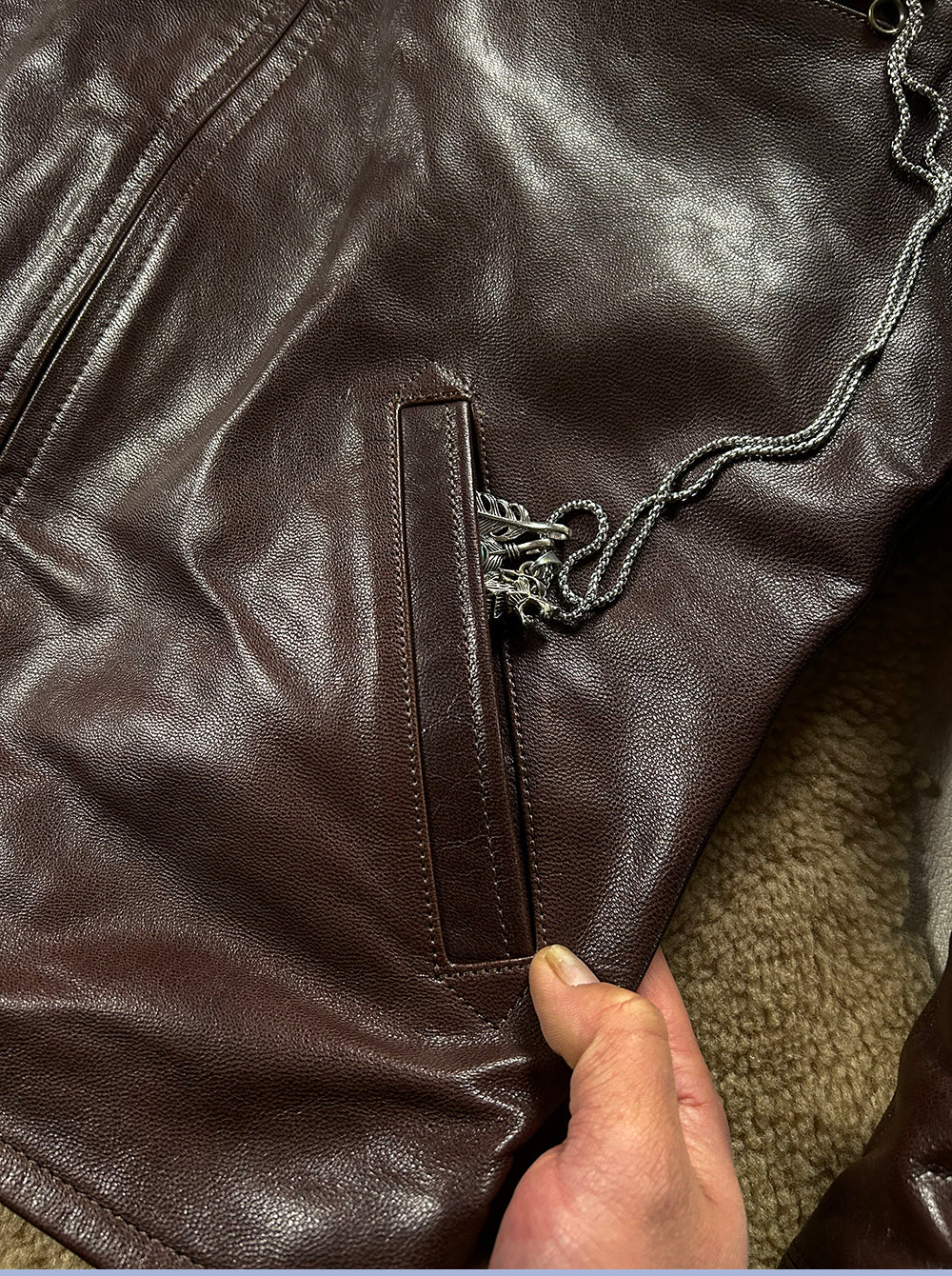 30’s ヴィンテージ復刻 オイルゴートレザージャケット M～4XL