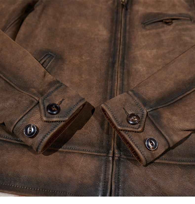 1940's VINTAGE復刻 カウレザー使用 スポーツジャケット S～3XL