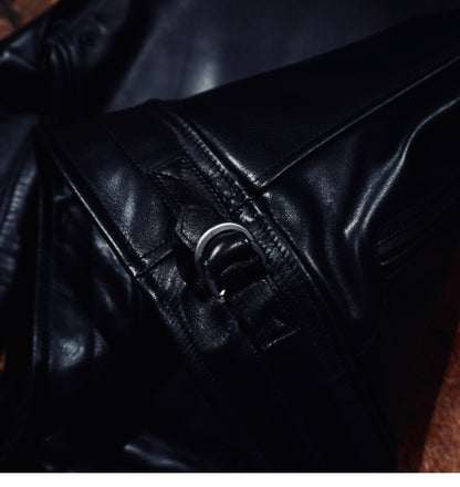 ヴィンテージ復刻 イタリア産カウレザーメカニック フライトジャケットS～4XL