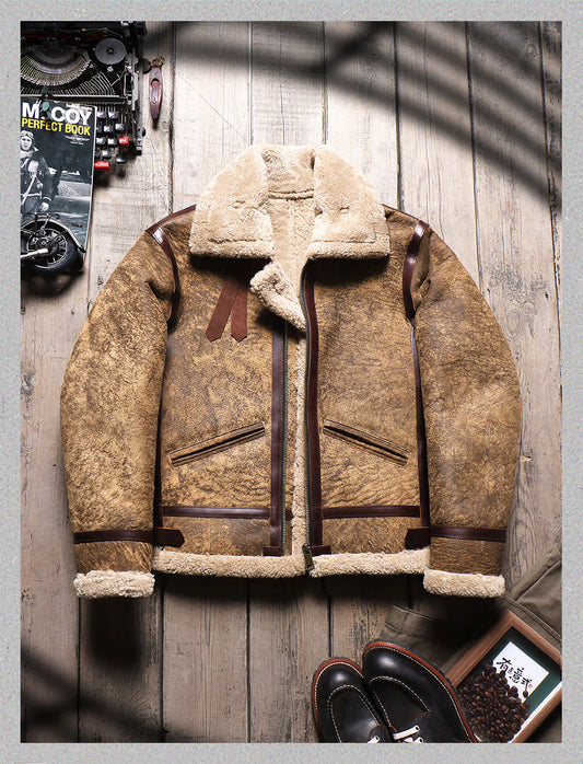 ★オーストラリア産ムートン使用 B-3フライトジャケット★S～3XL