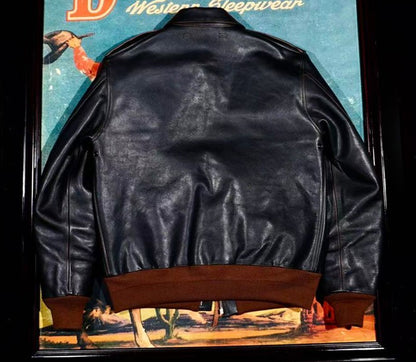 ◇ヴィンテージ加工  ホースハイドレザー A-2ジャケット◇
