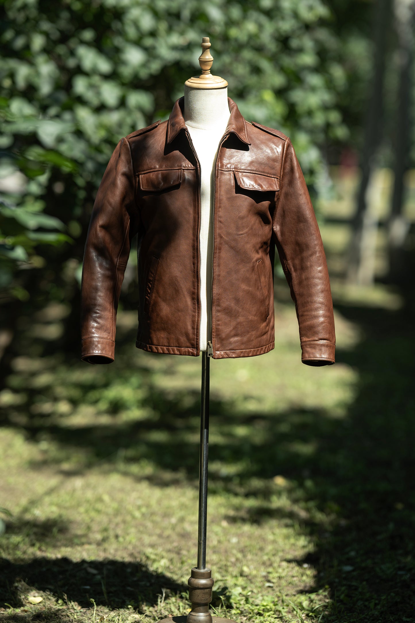 VINTAGE復刻 カウレザー シングルライダースジャケット M～2XL