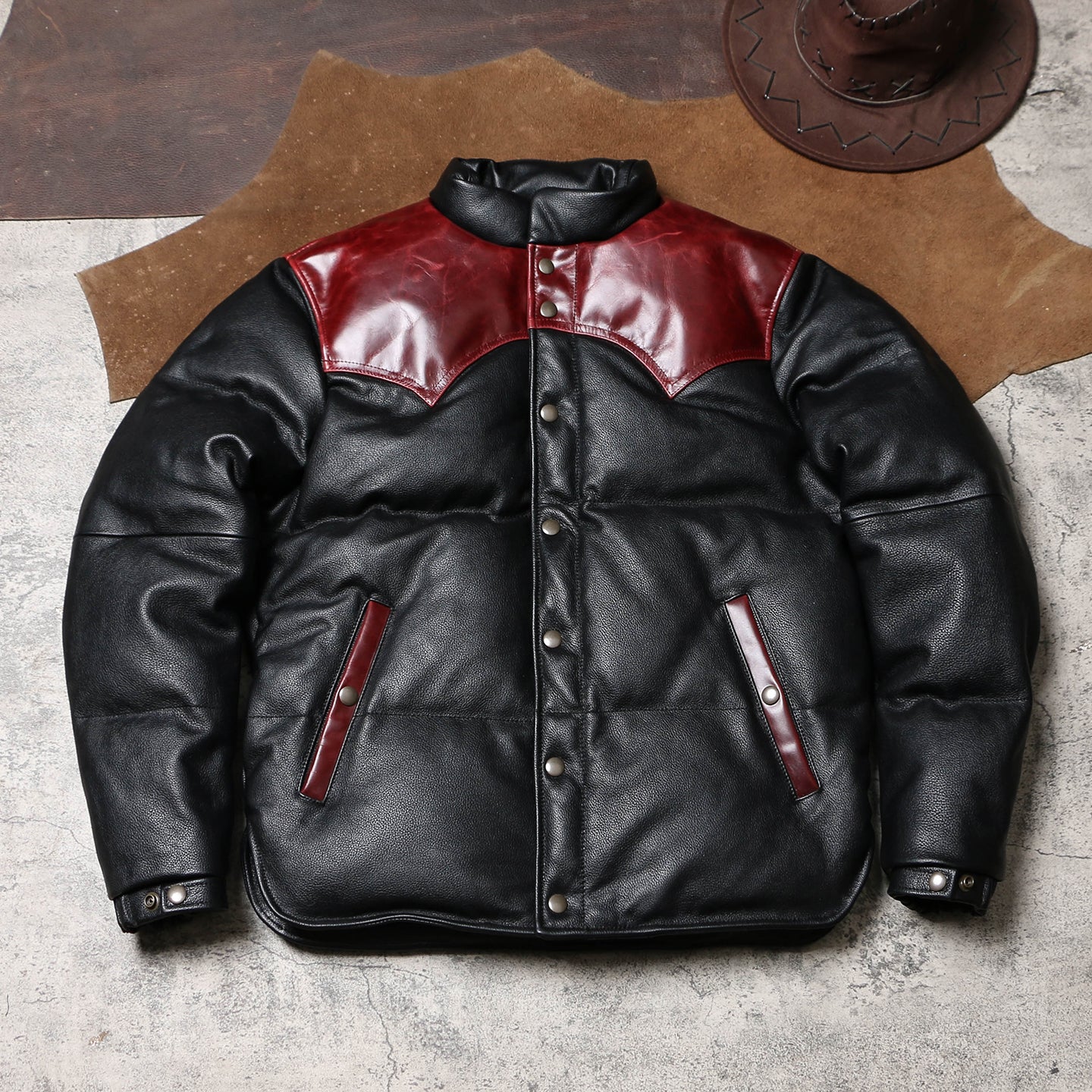 ☆カウレザーダウンジャケット☆ M～5XL