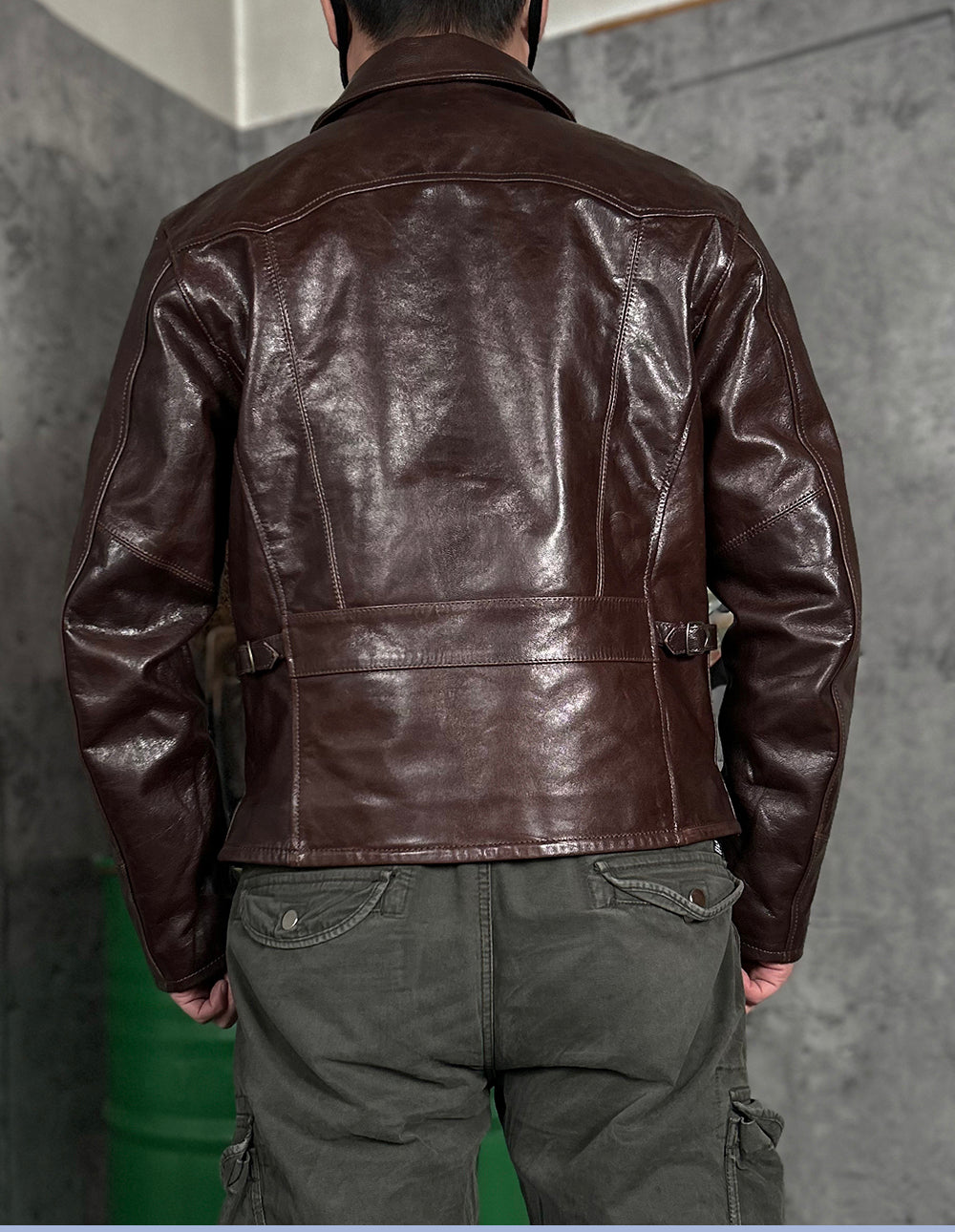 30’s ヴィンテージ復刻 オイルゴートレザージャケット M～4XL