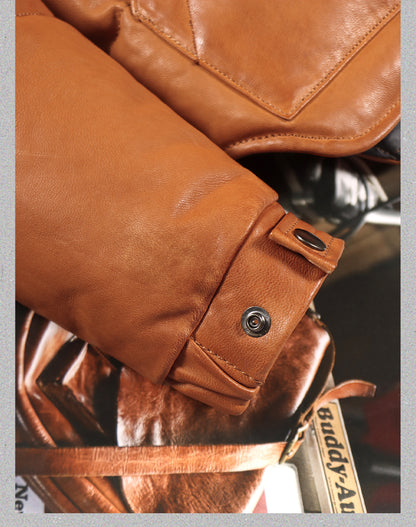 ◇シープレザーダウン ウエスタンステッチ ジャケット◇ S～5XL