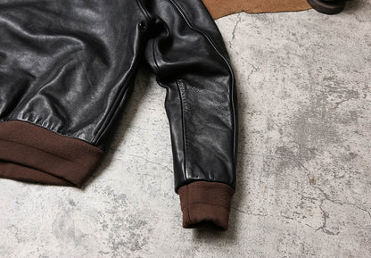 △ヴィンテージ復刻 植物タンニン鞣し 1.5mm ホースハイドレザー A-2ジャケット▽S～4XL