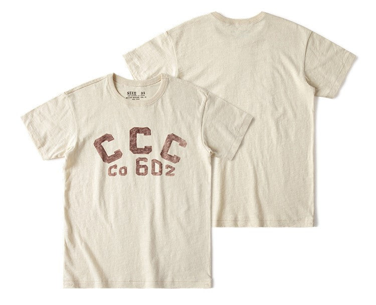 ２色展開◆CCCプリズナー 染み込みプリントＴシャツ◆XS～3XL
