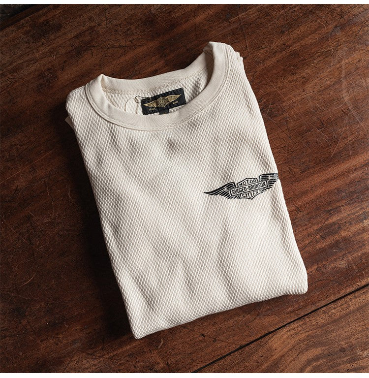 ◆色味、プリントの雰囲気もGOOD◆ヴィンテージ復刻  MOTORCYCLEロングＴシャツ◆S～2XL