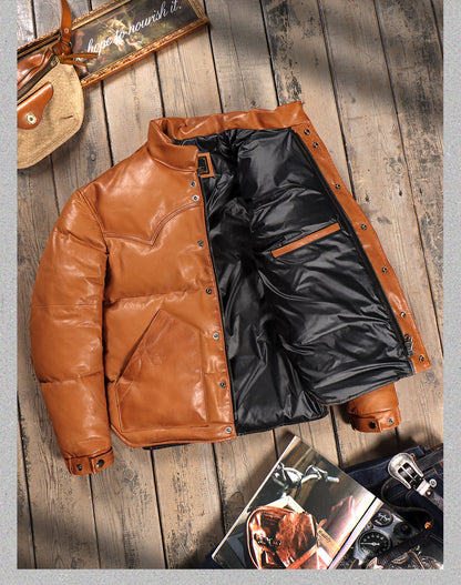 ◇シープレザーダウン ウエスタンステッチ ジャケット◇ S～5XL