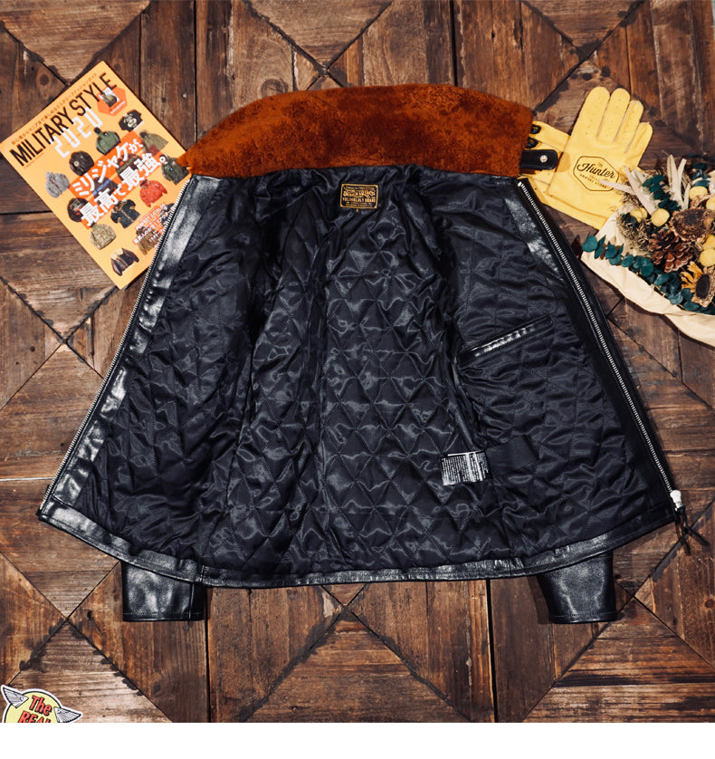 ★ヴィンテージ復刻 ホースハイドレザー B-2フライトジャケット★S～4XL