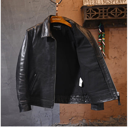 1.3mm厚★ホースハイド スポーツジャケット★M～2XL