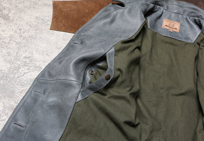 絶妙な色味のブルーグレー◇ヴィンテージ復刻  1.8㎜ USネイビーPコート▼M～4XL