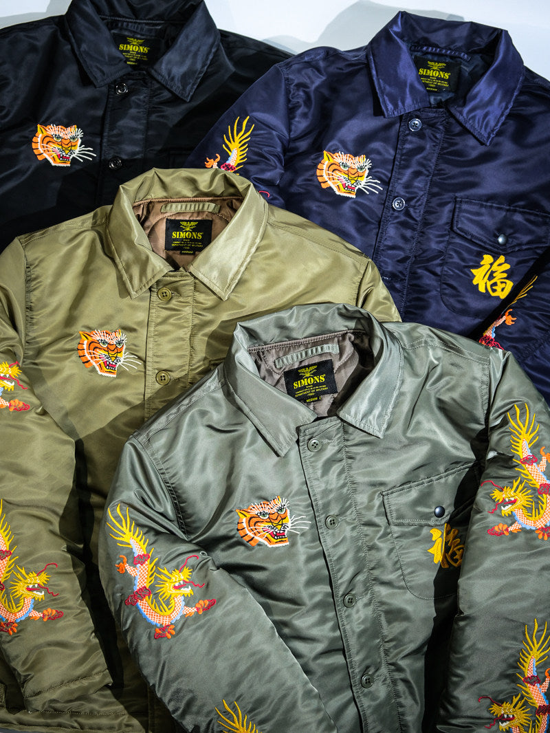 4色展開▲ヴィンテージ モディファイ デザイン A2デッキ ベトジャン▼S～3XL