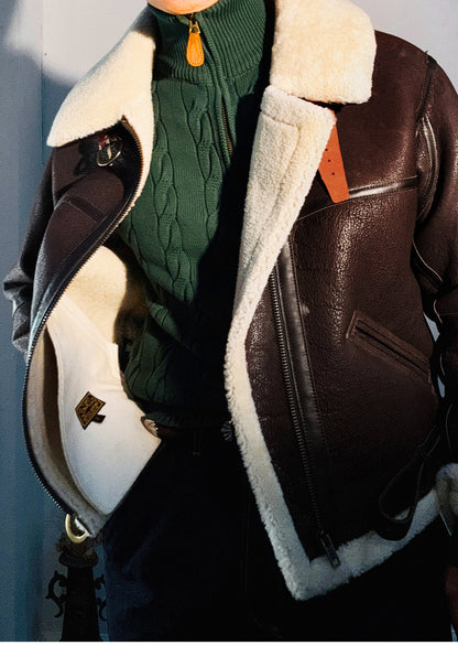 ２色展開★B-6 ムートン フライトジャケット★