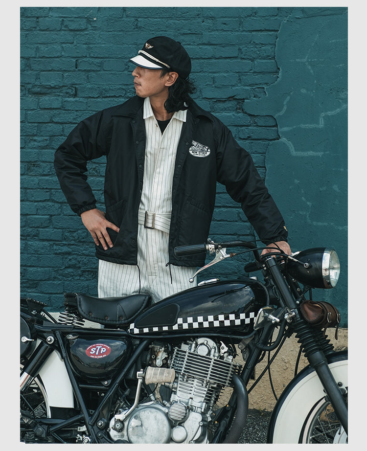 ▲ヴィンテージ復刻 バイカー コーチジャケット▼S～2XL