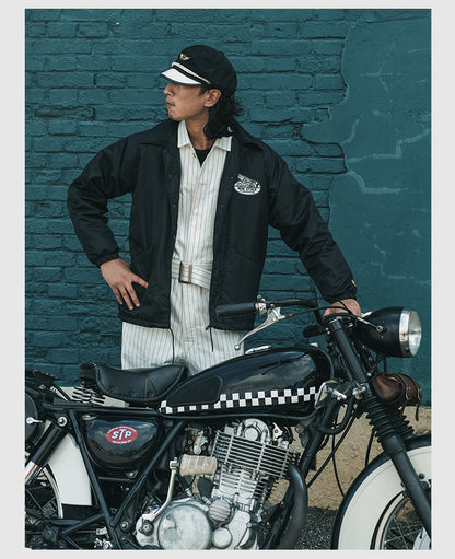 ▲ヴィンテージ復刻 バイカー コーチジャケット▼S～2XL