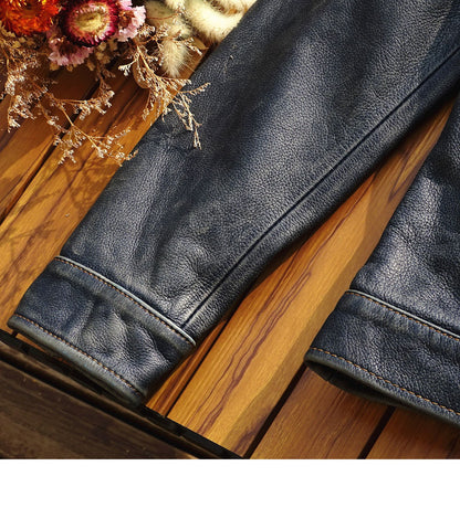 ☆ヴィンテージ2nd型 507復刻 ウエスタンステッチ カーフレザーショートジャケット☆S～5XL