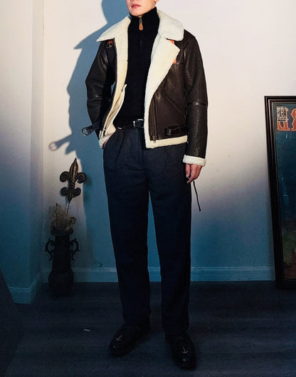 ２色展開★B-6 ムートン フライトジャケット★