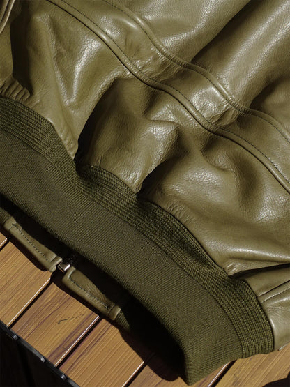 レアカラー★CWU-45P  ウォッシャブル カーフレザー フライトジャケット★S～5XL