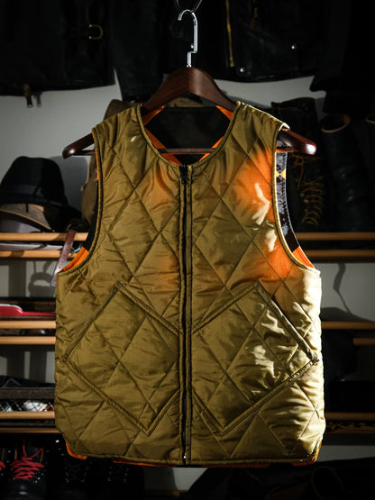 ▲ヴィンテージ復刻デザイン USAFラインクルーマン リバーシブルベスト▼S～3XL