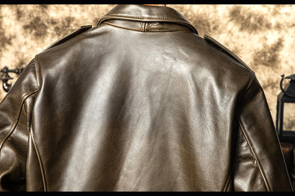 ☆1.6㎜ P37 カウレザージャケット☆S～3XL
