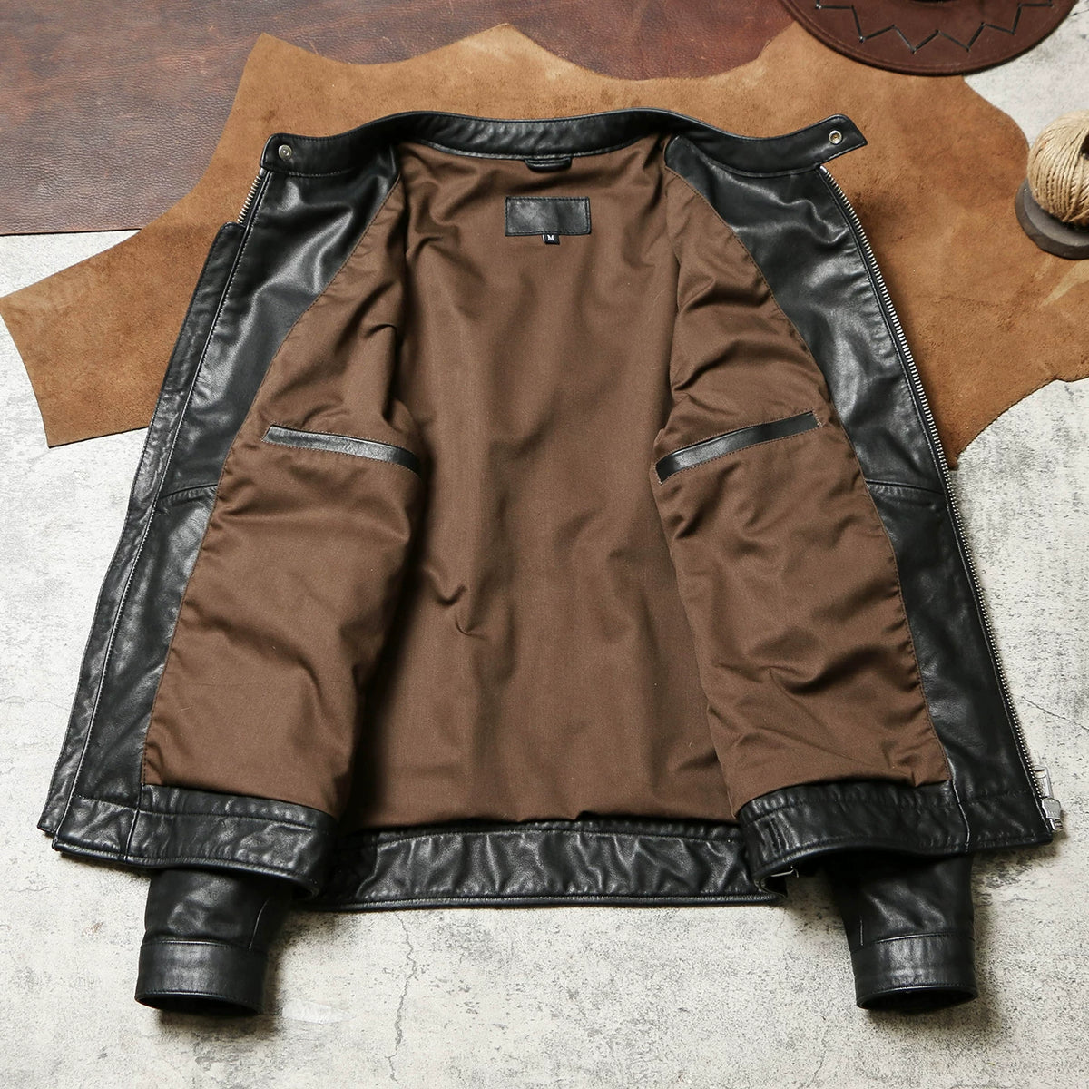 ▲30’ｓ復刻デザイン カーフレザー シングルライダース ジャケット▼M～5XL