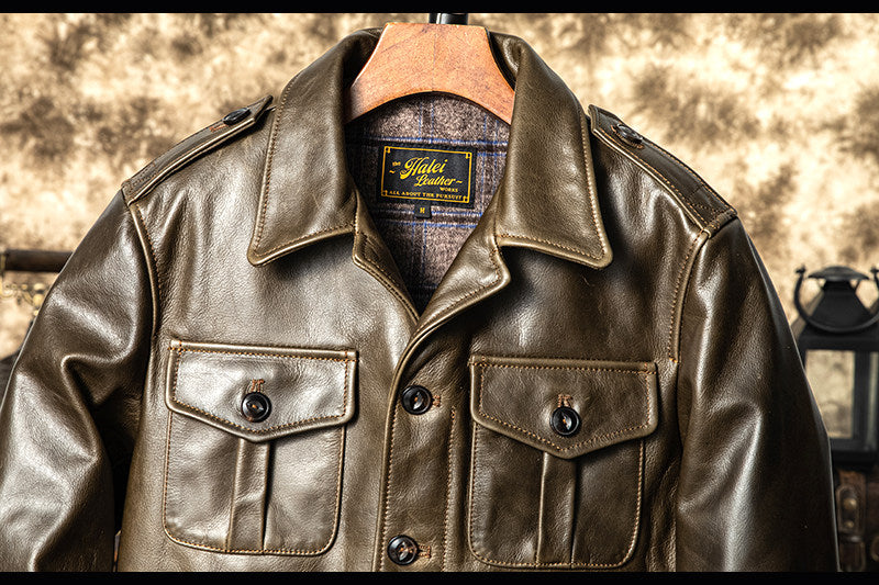 ☆1.6㎜ P37 カウレザージャケット☆S～3XL